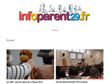 Tablet Screenshot of infoparent29.fr